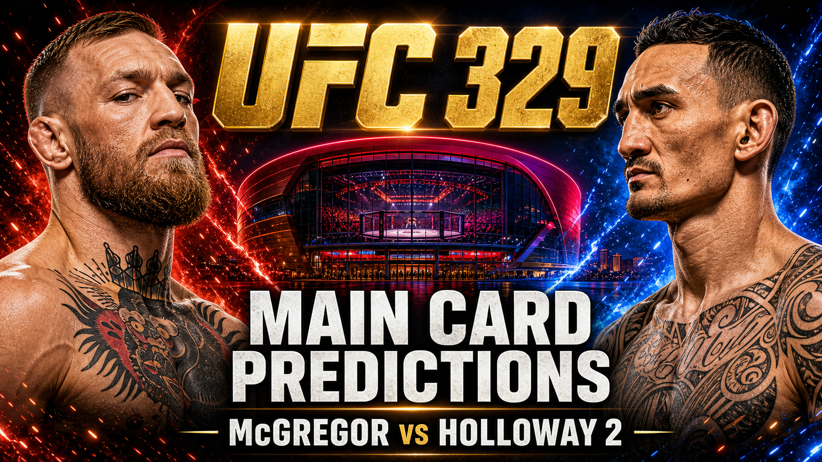 Conor McGregor’s Return Meets BMF Max Holloway at UFC 329 With Holloway a Clear Favorite