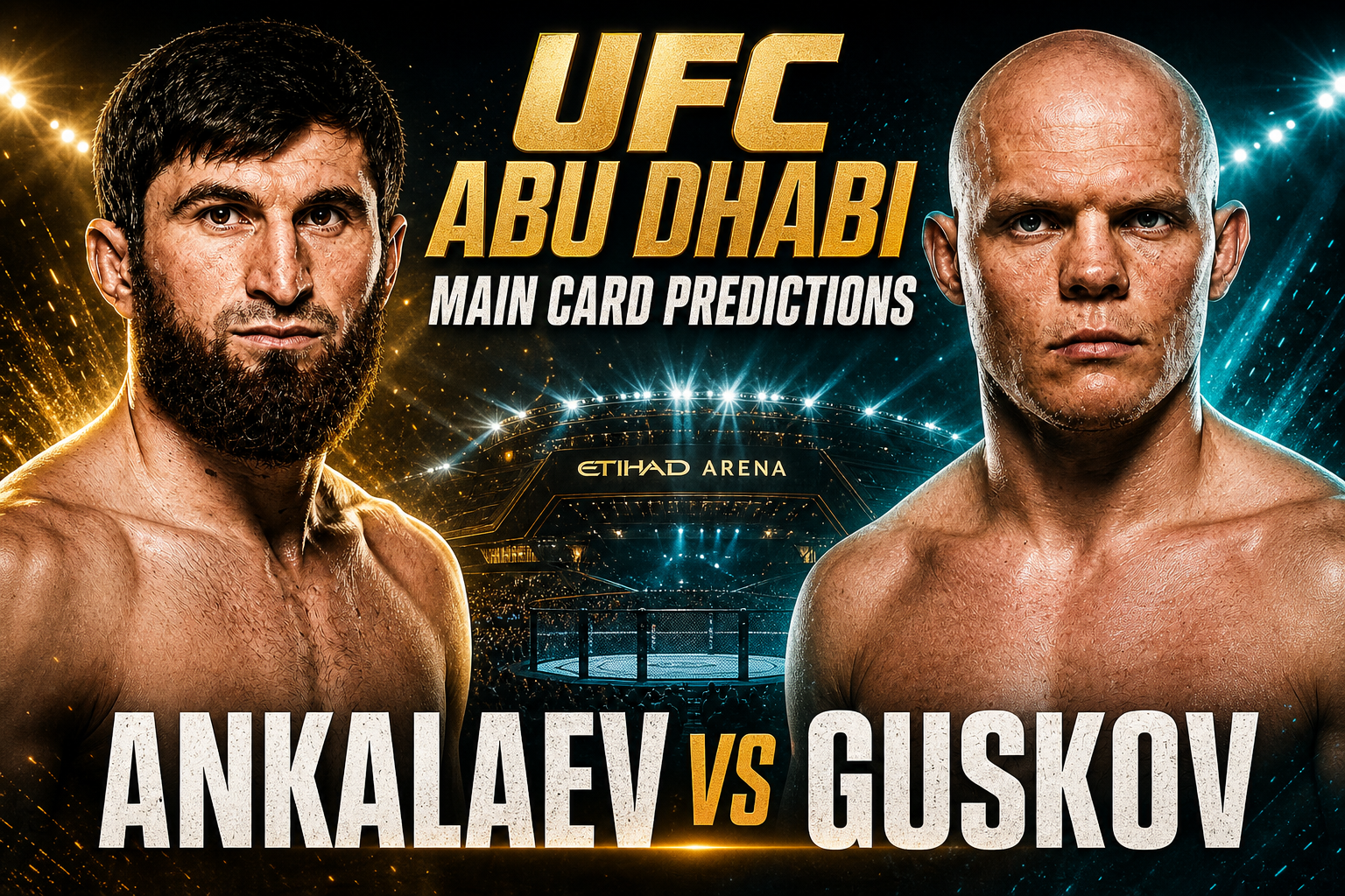 UFC Abu Dhabi: Ankalaev vs. Guskov Betting and Prediction Market Picks
