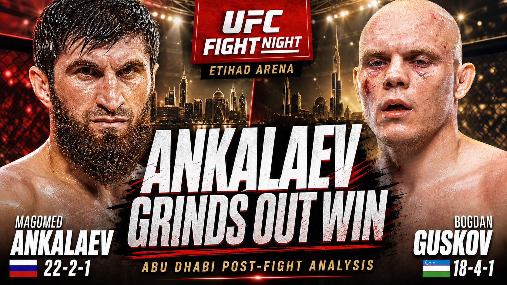 UFC Abu Dhabi Recap: Ankalaev Defends Top Spot as a New UFC Record is Made