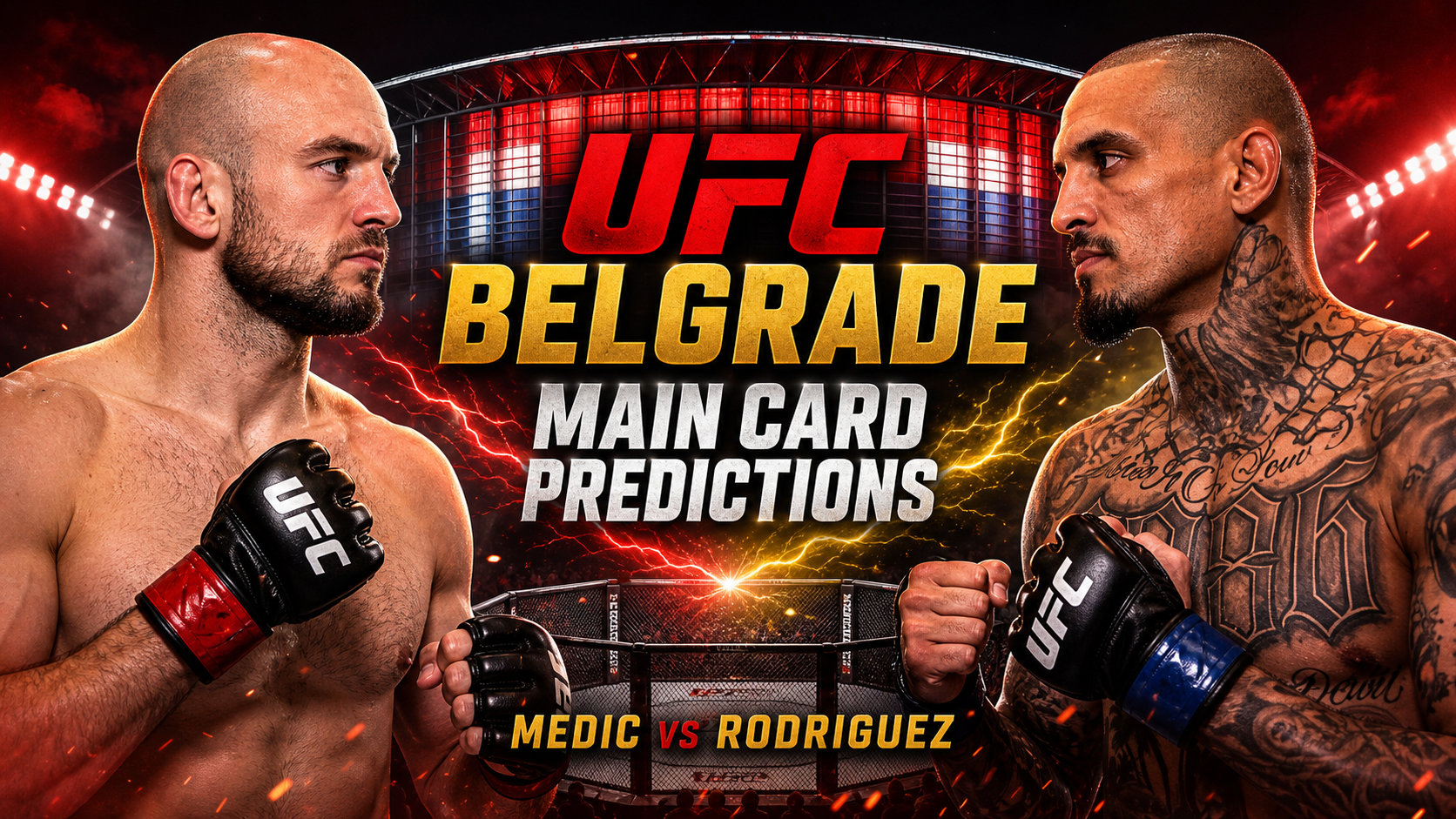 UFC Belgrade: Medic vs. Rodriguez Prediction Markets, Picks & Odds