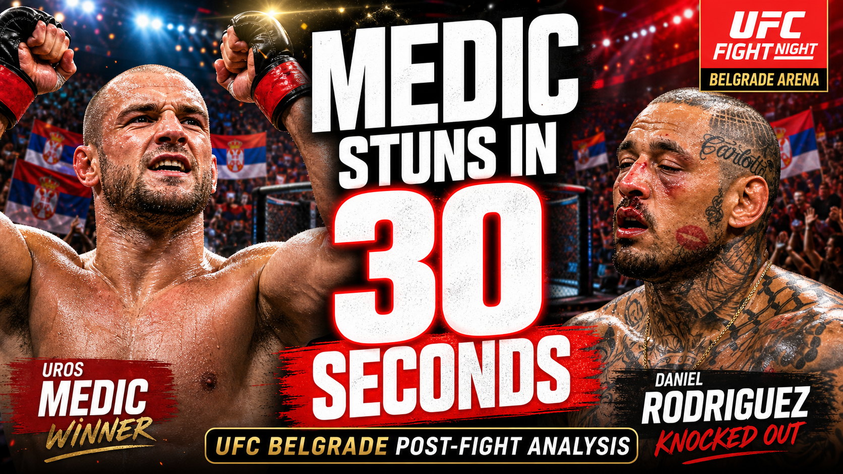 UFC Belgrade Recap: Uros Medic Delivers a Historic Homecoming Knockout