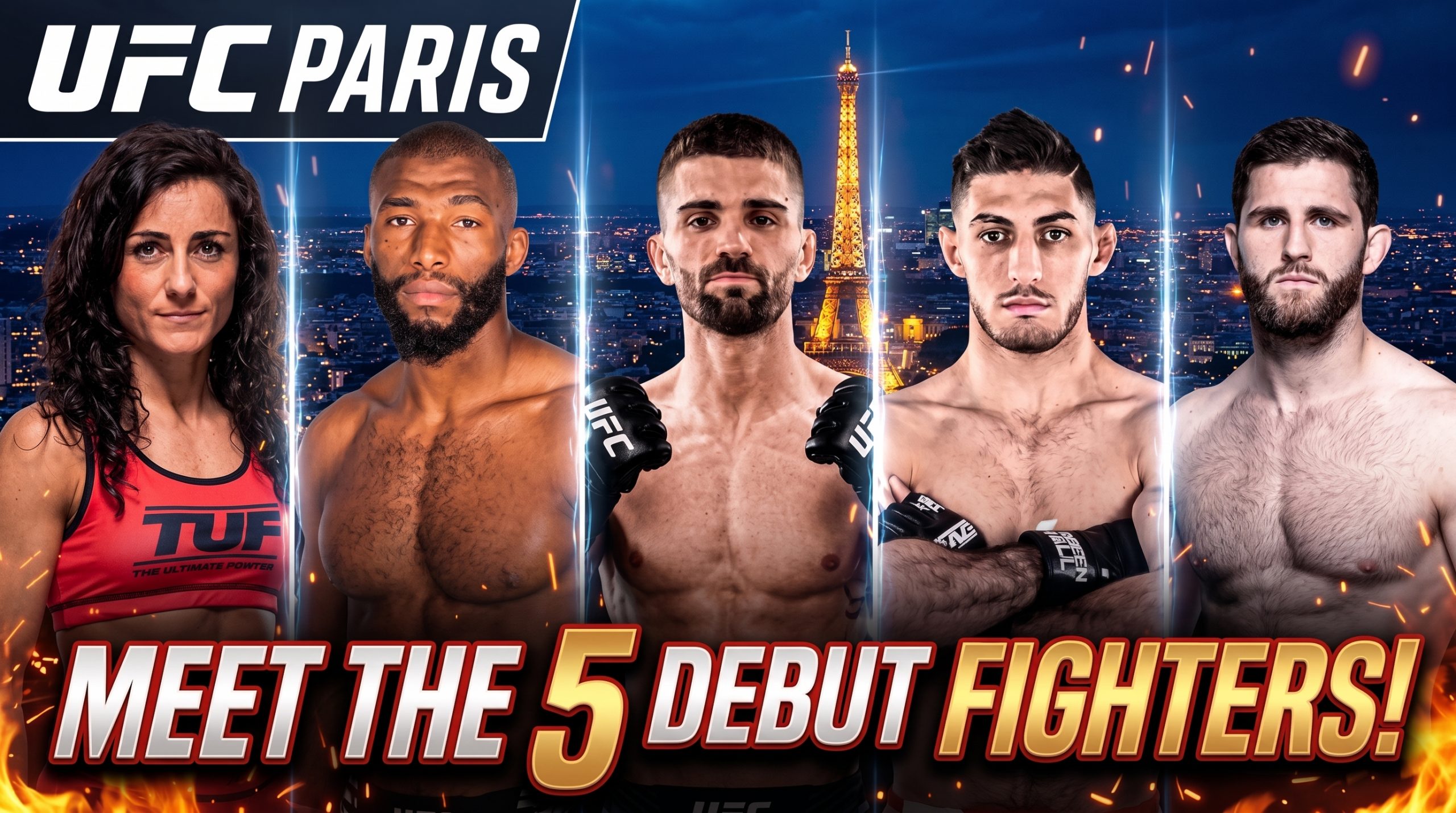 UFC Paris: Meet the Five Fighters Making Their UFC Debuts This Weekend