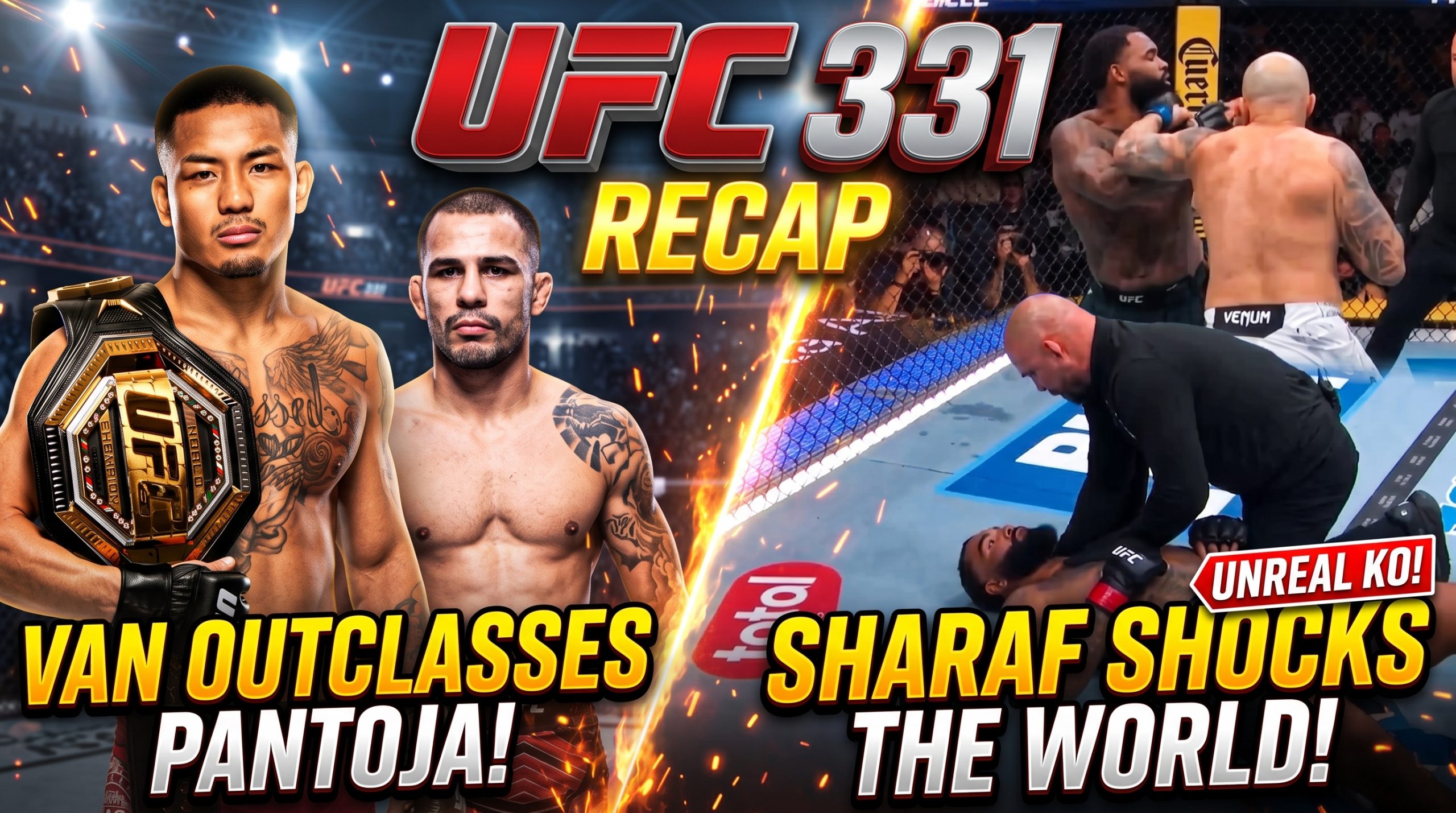 UFC 331 Recap: Joshua Van Outclasses Pantoja as Sean Sharaf Shocks the World